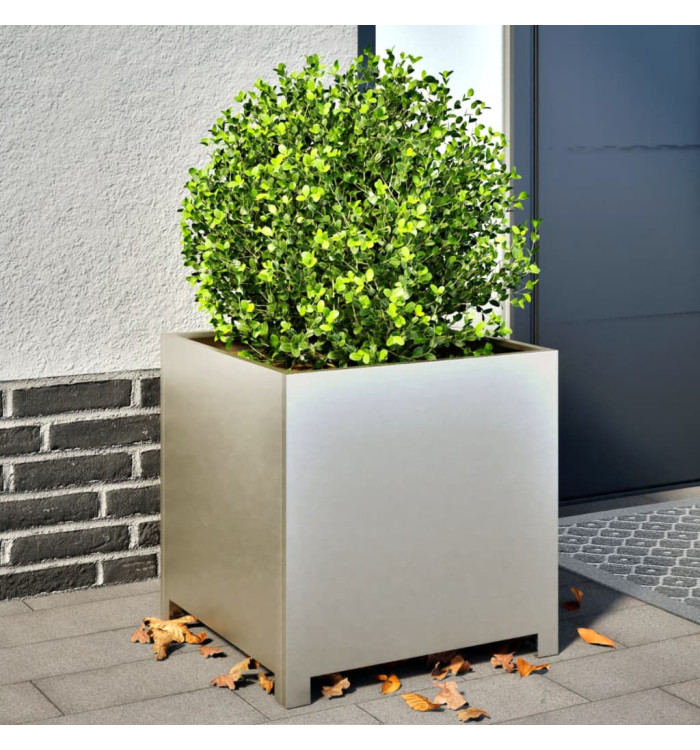 Jardinière 50x50x50 cm acier inoxydable | Mobilier & Déco