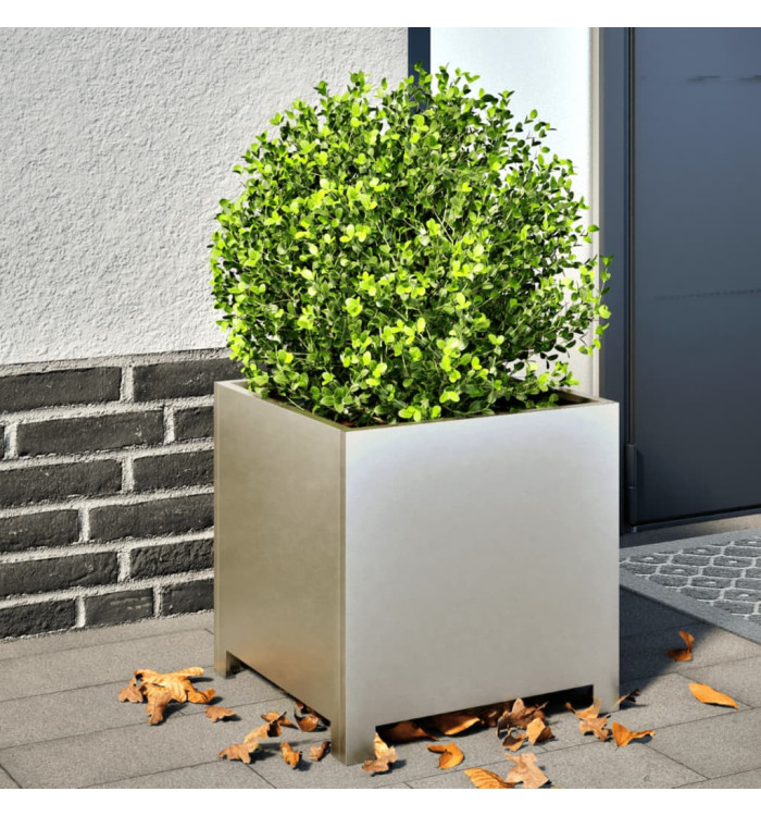 Jardinières 2 pcs 40x40x40 cm acier inoxydable | Mobilier & Déco