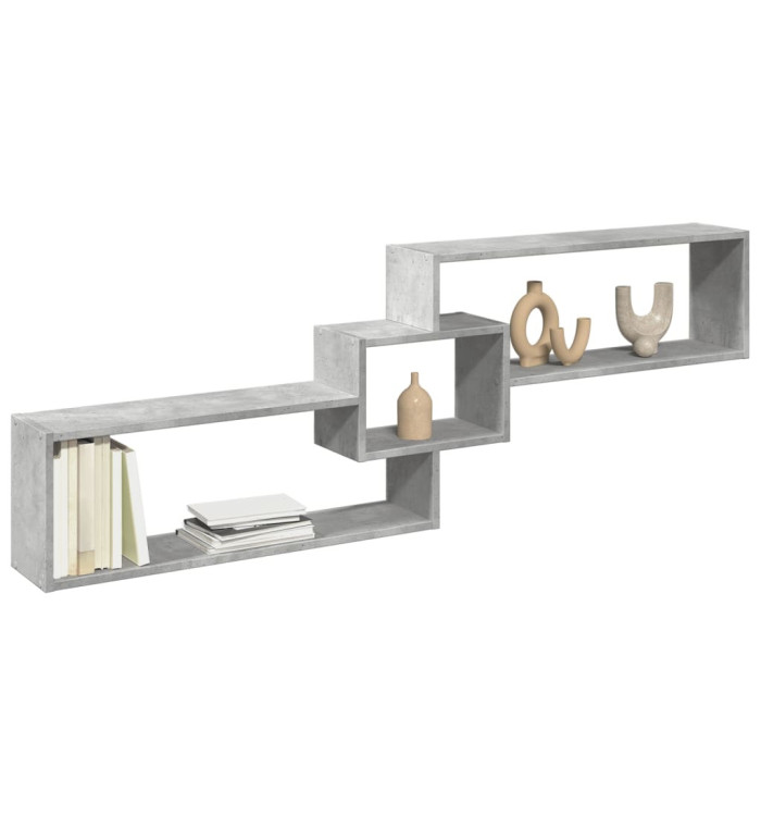 Armoire murale 158x18x53 cm gris béton bois d'ingénierie | Mobilier & Déco