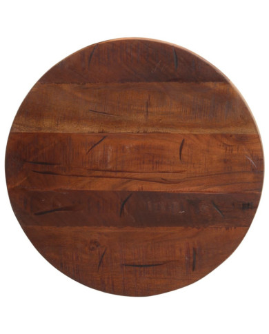 Dessus de table Ø 40x2,5 cm rond bois massif de récupération | Mobilier & Déco