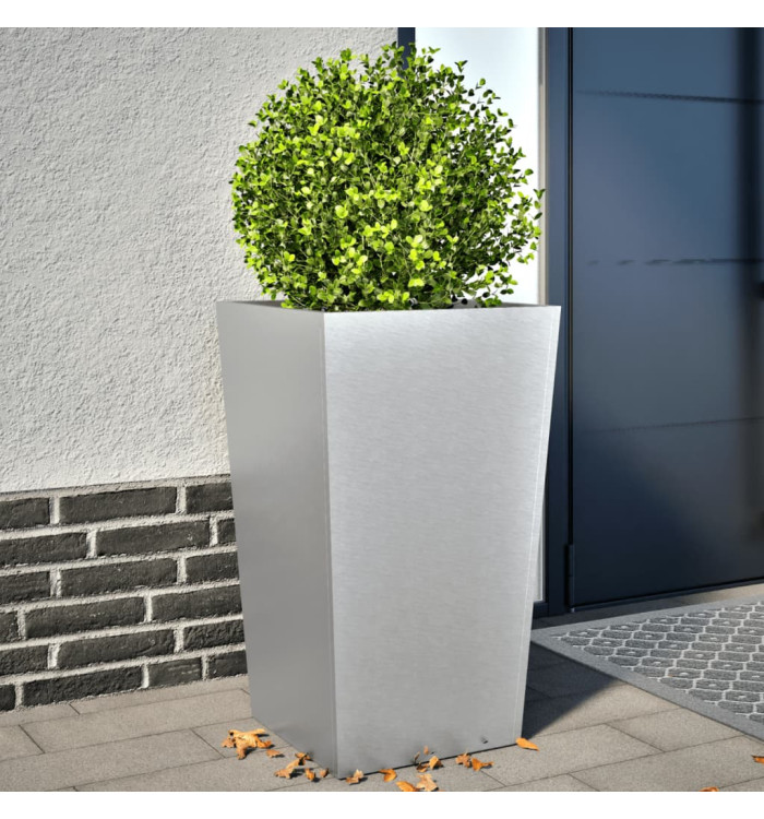 Jardinières 2 pcs 45x45x75 cm acier galvanisé | Mobilier & Déco