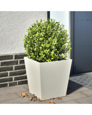 Jardinière blanc 40x40x40 cm acier | Mobilier & Déco