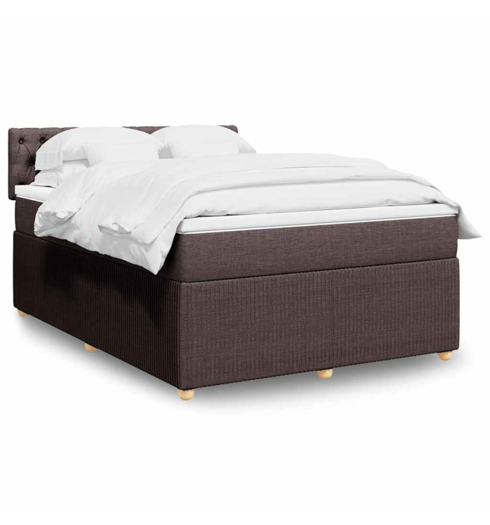 Sommier à lattes de lit avec matelas Marron foncé 160x200 cm | Mobilier & Déco