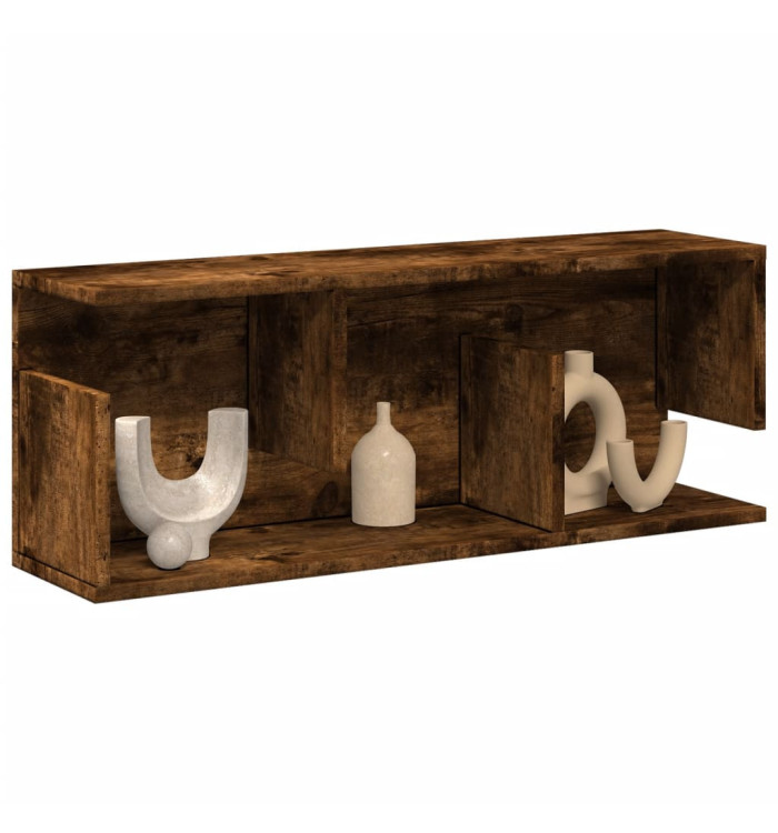 Armoire murale 80x20x30 cm chêne fumé bois d'ingénierie | Mobilier & Déco