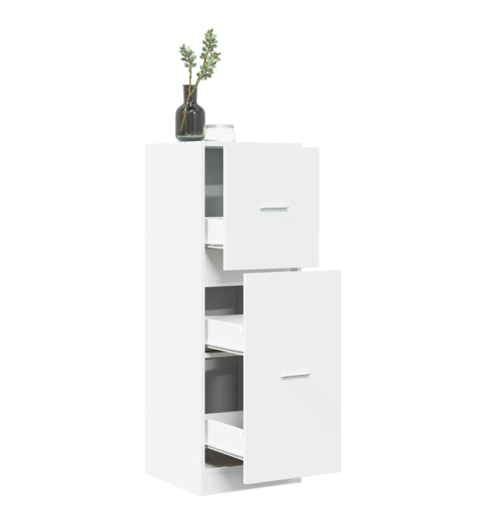 Armoire d'apothicaire blanc 40x41x118 cm bois d'ingénierie | Mobilier & Déco