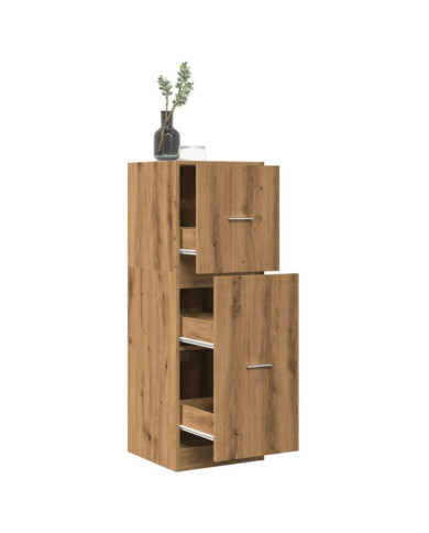 Armoire d'apothicaire chêne artisanal bois d'ingénierie | Mobilier & Déco