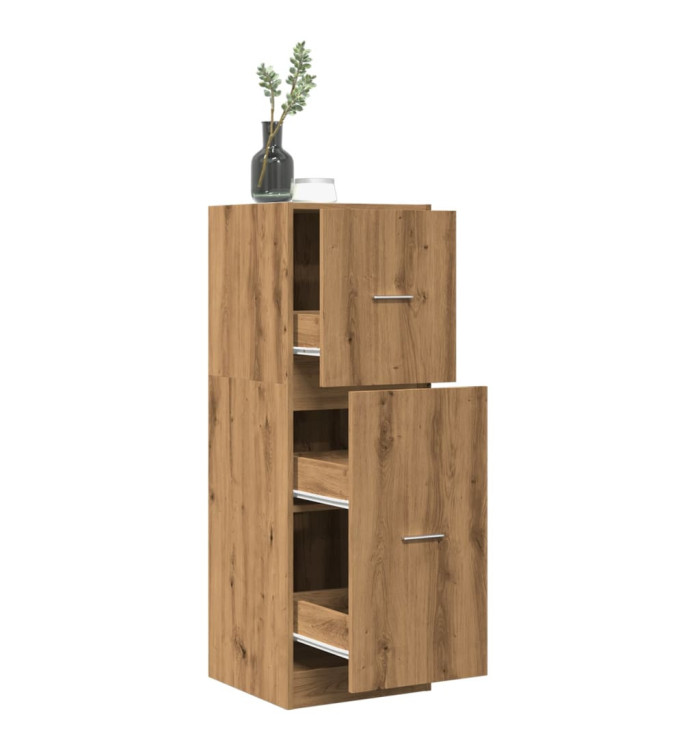 Armoire d'apothicaire chêne artisanal bois d'ingénierie | Mobilier & Déco