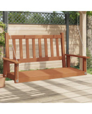 Banc de balançoire de jardin chaînes en métal bois massif sapin | Mobilier & Déco