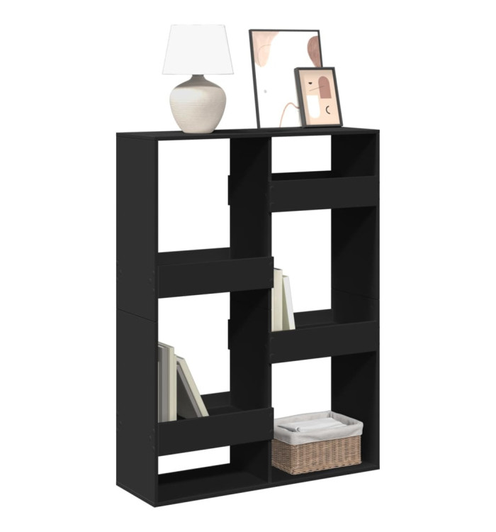 Bibliothèque noir 100x33x135 cm bois d'ingénierie | Mobilier & Déco