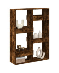 Cloison de séparation chêne fumé100x33x135 cm bois d'ingénierie | Mobilier & Déco