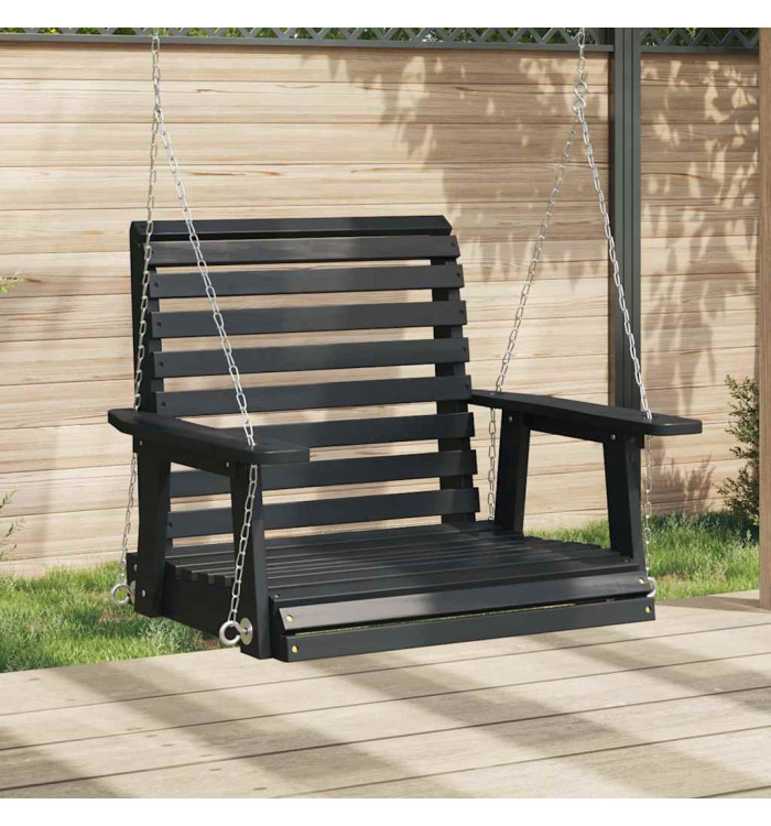 Chaise balançoire de jardin chaînes en métal bois massif sapin | Mobilier & Déco