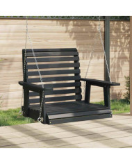 Chaise balançoire de jardin chaînes en métal bois massif sapin | Mobilier & Déco