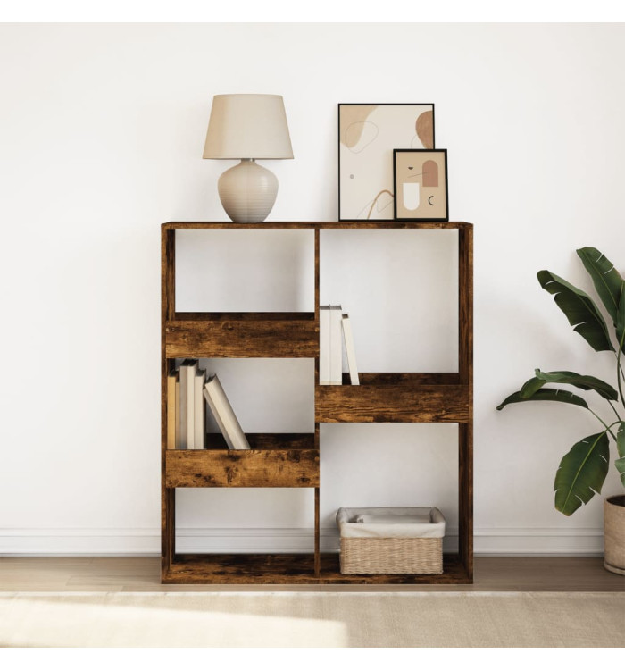 Bibliothèque/Séparateur de pièce chêne fumé 100x33x115 cm | Mobilier & Déco
