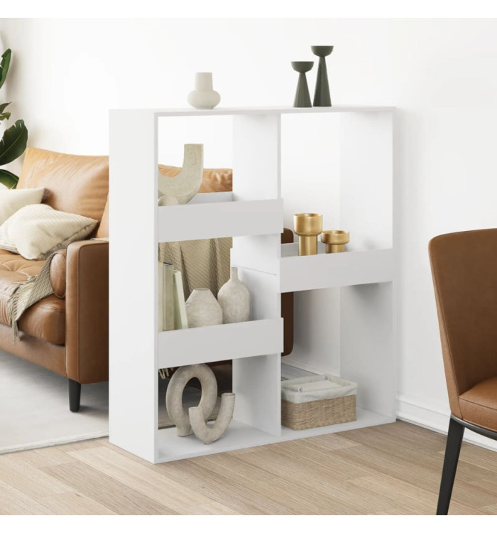 Cloison de séparation blanc 100x33x115 cm bois d'ingénierie | Mobilier & Déco