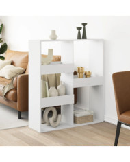 Cloison de séparation blanc 100x33x115 cm bois d'ingénierie | Mobilier & Déco