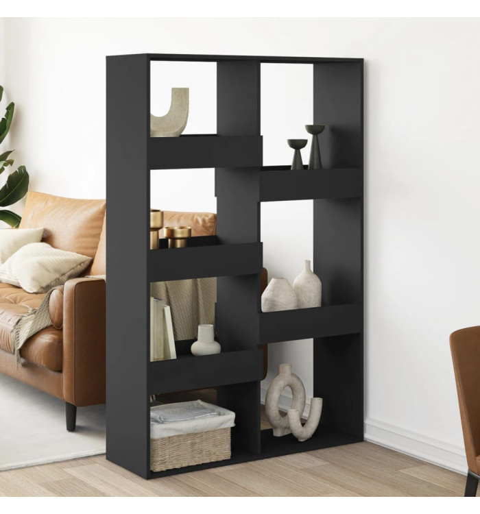 Cloison de séparation noir 100x33x155,5 cm bois d'ingénierie | Mobilier & Déco