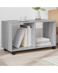 Armoire roulante sonoma gris 72x33x42,5 cm bois d'ingénierie | Mobilier & Déco
