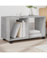 Armoire à roulettes gris béton 72x33x42,5 cm bois d’ingénierie | Mobilier & Déco