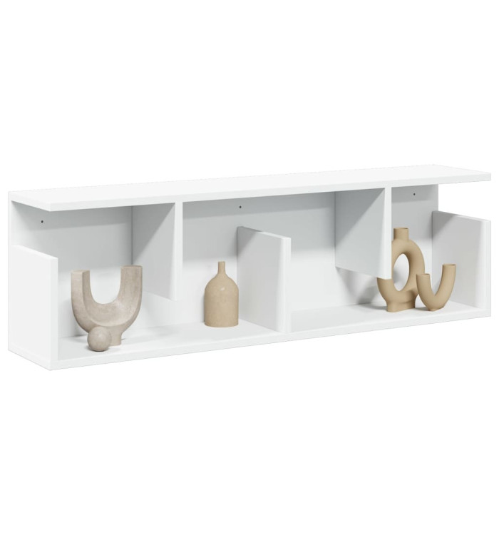 Armoire murale 100x20x30 cm blanc bois d'ingénierie | Mobilier & Déco