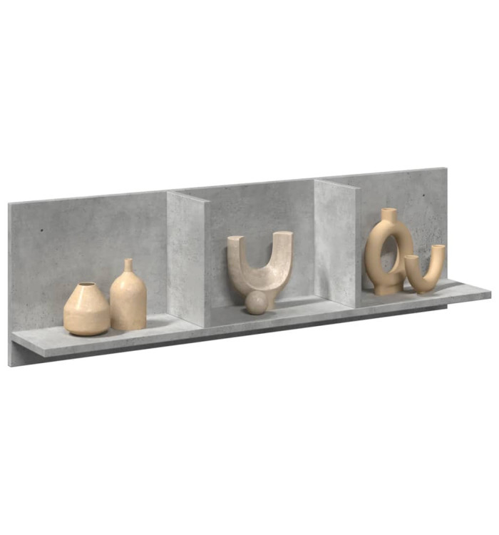 Armoire murale 100x16,5x30 cm gris béton bois d'ingénierie | Mobilier & Déco