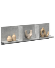 Armoire murale 100x16,5x30 cm gris béton bois d'ingénierie | Mobilier & Déco