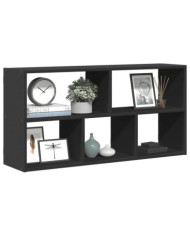 Étagère murale noir 100x25x50 cm bois d'ingénierie | Mobilier & Déco