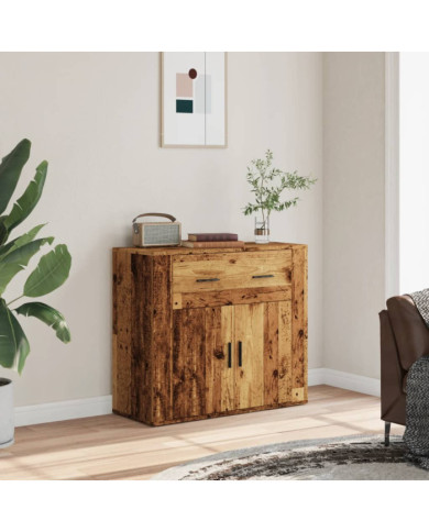 Buffet vieux bois 80x33x70 cm bois d'ingénierie | Mobilier & Déco