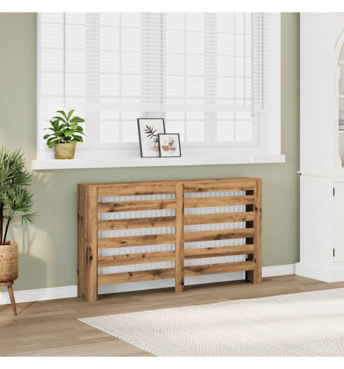 Cache-radiateur chêne artisanal 149x20x82 cm bois d'ingénierie | Mobilier & Déco