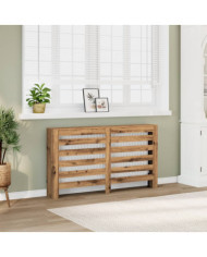 Cache-radiateur chêne artisanal 149x20x82 cm bois d'ingénierie | Mobilier & Déco