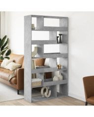 Cloison de séparation gris béton bois d'ingénierie | Mobilier & Déco