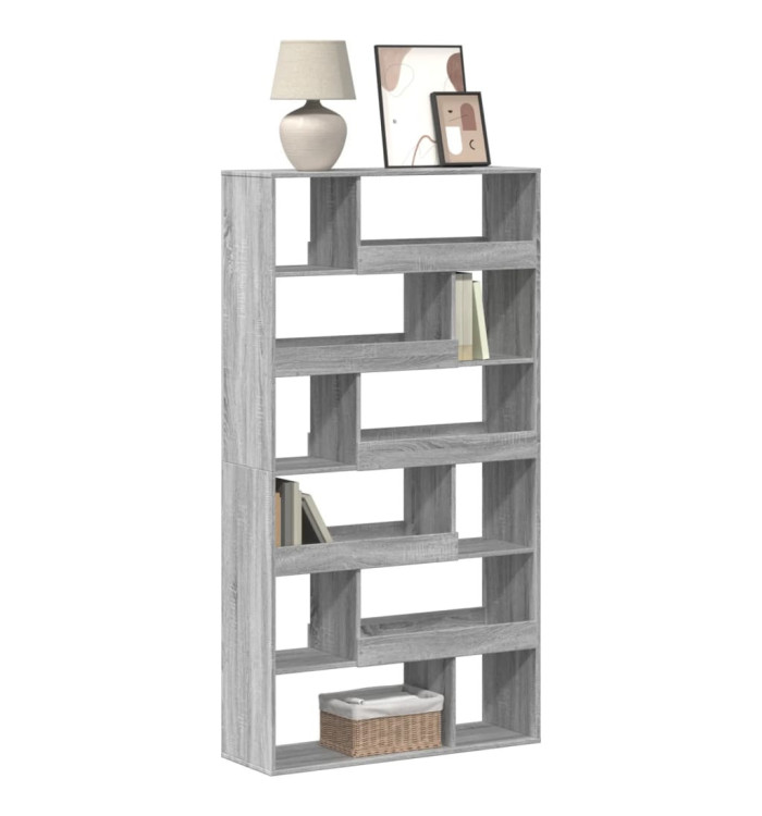 Bibliothèque sonoma gris 100x33x187,5 cm bois d'ingénierie | Mobilier & Déco