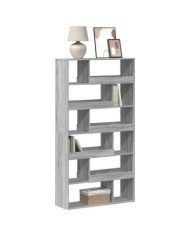 Bibliothèque sonoma gris 100x33x187,5 cm bois d'ingénierie | Mobilier & Déco