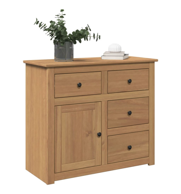 Buffet avec tiroirs Panama 93x40x80 cm bois massif de pin | Mobilier & Déco