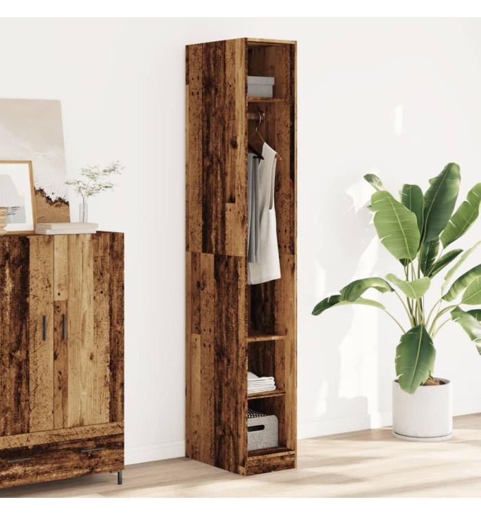 Garde-robe vieux bois 30x50x200 cm bois d'ingénierie | Mobilier & Déco