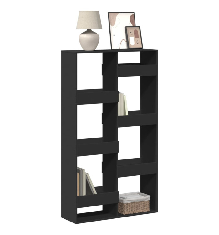 Bibliothèque noir 100x33x175 cm bois d'ingénierie | Mobilier & Déco