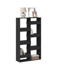 Bibliothèque noir 100x33x175 cm bois d'ingénierie | Mobilier & Déco