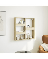 Armoire murale chêne sonoma 80x15x80 cm bois d'ingénierie | Mobilier & Déco