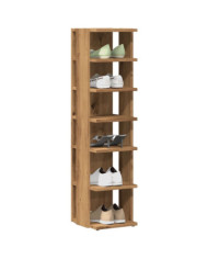 Armoire à chaussures chêne artisanal bois d'ingénierie | Mobilier & Déco