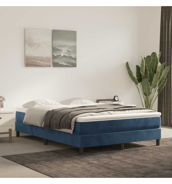 Matelas de lit à ressorts ensachés 140x220x20 cm velours | Mobilier & Déco