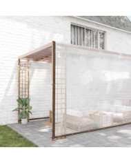Bâche transparente avec œillets 12x12 m polyéthylène | Mobilier & Déco