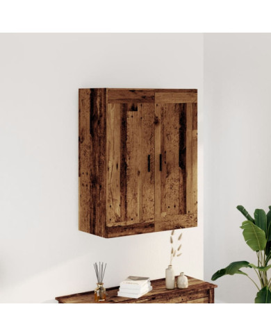 Armoire murale vieux bois 69,5x34x90 cm bois d'ingénierie | Mobilier & Déco