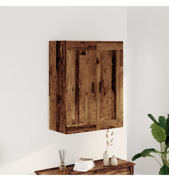 Armoire murale vieux bois 69,5x34x90 cm bois d'ingénierie | Mobilier & Déco