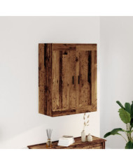 Armoire murale vieux bois 69,5x34x90 cm bois d'ingénierie | Mobilier & Déco