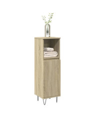 Armoire salle de bain chêne sonoma 30x30x100 cm | Mobilier & Déco