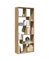 Étagère séparatrice de pièce chêne artisanal 67x25x161,5 cm | Mobilier & Déco