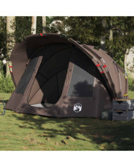 Tente de pêche 5 personnes marron imperméable | Mobilier & Déco
