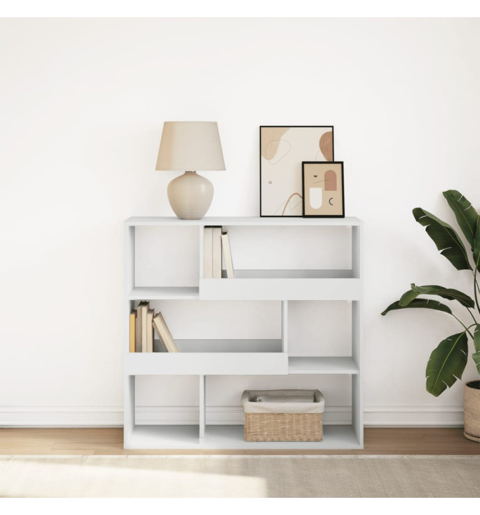 Bibliothèque/Séparateur de pièce blanc 100x33x94,5 cm | Mobilier & Déco