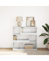 Bibliothèque/Séparateur de pièce blanc 100x33x94,5 cm | Mobilier & Déco