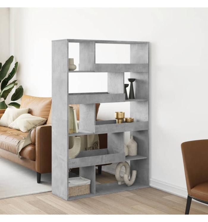Cloison de séparation gris béton bois d'ingénierie | Mobilier & Déco