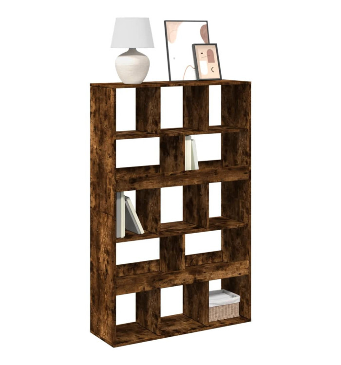 Bibliothèque chêne fumé 100x33x156,5 cm bois d'ingénierie | Mobilier & Déco